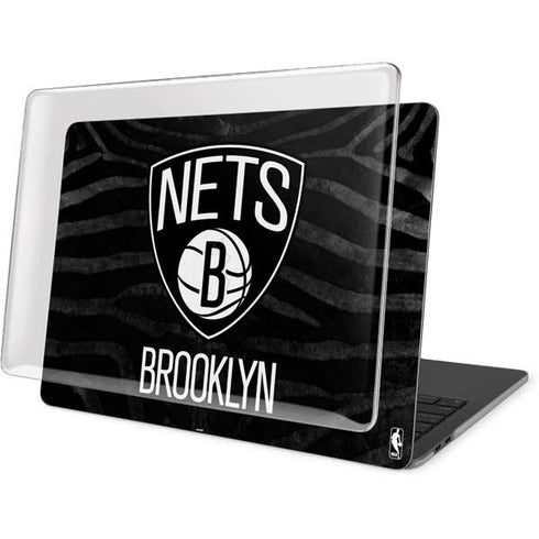 NBA Brooklyn Nets Black Animal Print MacBook Pro 15in (2016-19) Case plus Skin
