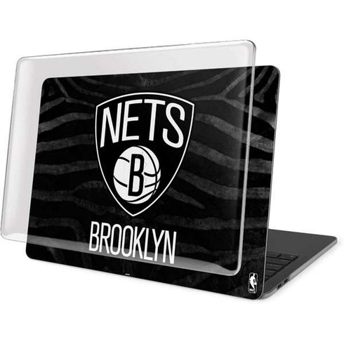 NBA Brooklyn Nets Black Animal Print MacBook Pro 16in (2019-20) Case plus Skin