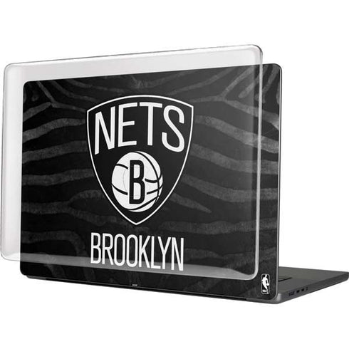 NBA Brooklyn Nets Black Animal Print MacBook Pro 16in (2021-25) Case plus Skin