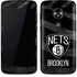 NBA Brooklyn Nets Black Animal Print Moto E5 Play Skin