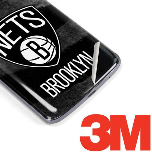 NBA Brooklyn Nets Black Animal Print Moto E5 Plus Skin