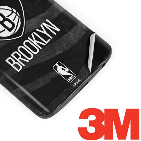 NBA Brooklyn Nets Black Animal Print Moto G6 Skin