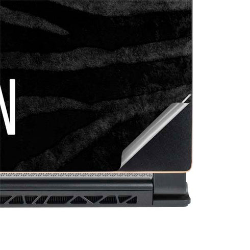 NBA Brooklyn Nets Black Animal Print MSI GS65 Stealth Laptop Skin