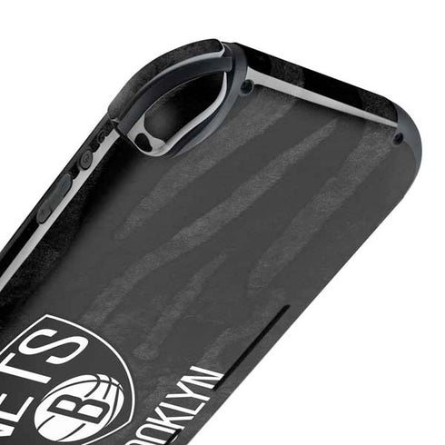 NBA Brooklyn Nets Black Animal Print Nintendo Switch Lite Skin