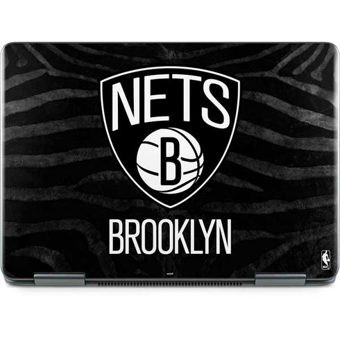 NBA Brooklyn Nets Black Animal Print Notebook 9 Pro 13in (2017) Skin