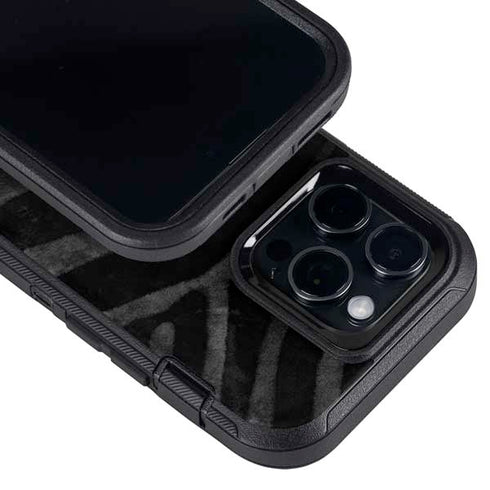 NBA Brooklyn Nets Black Animal Print Otterbox Defender iPhone Skin