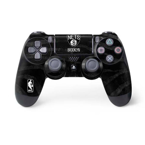 NBA Brooklyn Nets Black Animal Print PS4 Controller Skin