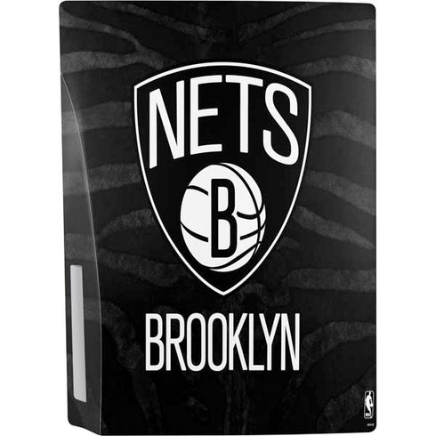 NBA Brooklyn Nets Black Animal Print PS5 Console Skin