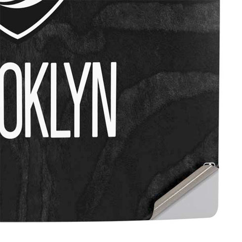 NBA Brooklyn Nets Black Animal Print PS5 Slim Digital Edition Console Skin