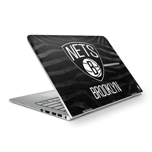 NBA Brooklyn Nets Black Animal Print HP Spectre Skin