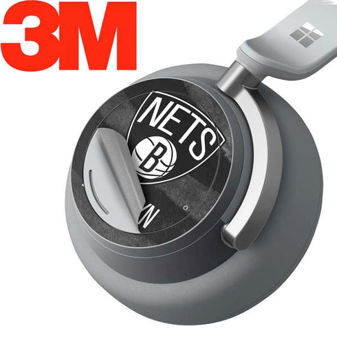 NBA Brooklyn Nets Black Animal Print Surface Headphones Skin