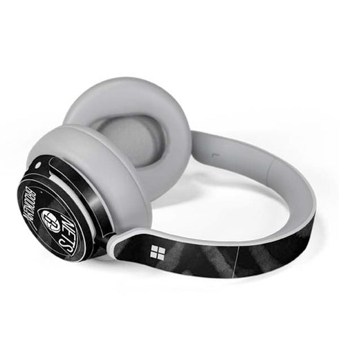 NBA Brooklyn Nets Black Animal Print Surface Headphones Skin