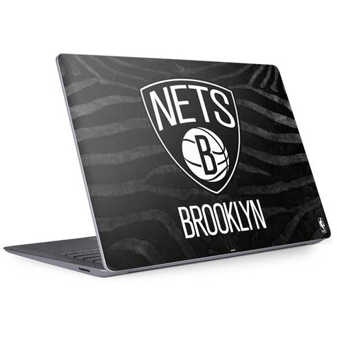 NBA Brooklyn Nets Black Animal Print Surface Laptop 3 13.5in Skin