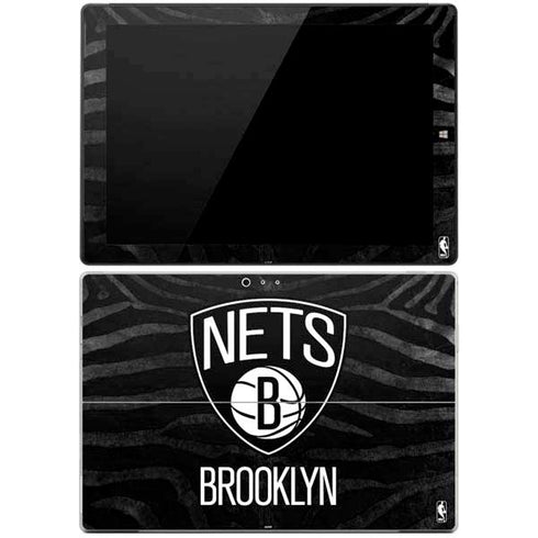 NBA Brooklyn Nets Black Animal Print Surface Pro 3 Skin