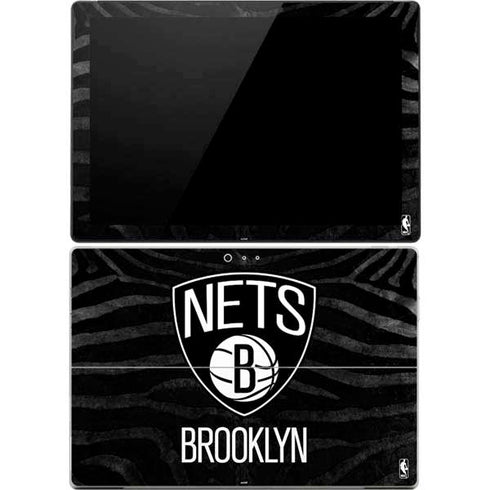 NBA Brooklyn Nets Black Animal Print Surface Pro 4 Skin
