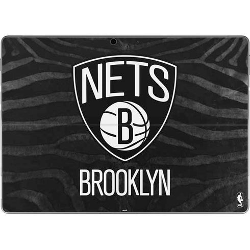NBA Brooklyn Nets Black Animal Print Surface Pro 9 Skin