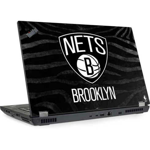NBA Brooklyn Nets Black Animal Print Lenovo ThinkPad Skin