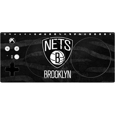 NBA Brooklyn Nets Black Animal Print Xbox Adaptive Controller Skin