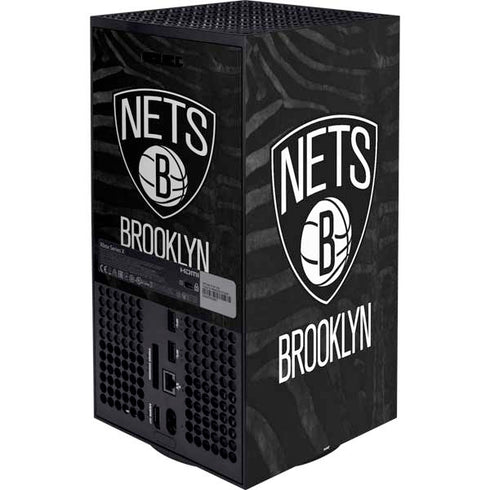 NBA Brooklyn Nets Black Animal Print Xbox Series X Bundle Skin