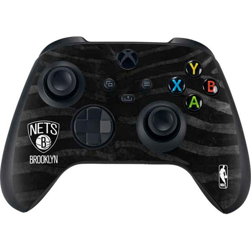 NBA Brooklyn Nets Black Animal Print Xbox Series X Bundle Skin