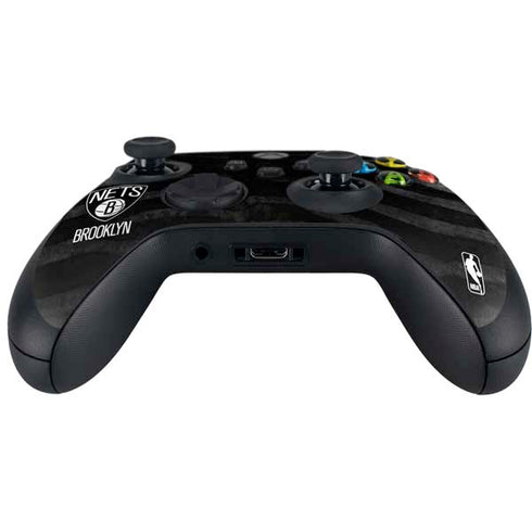 NBA Brooklyn Nets Black Animal Print Xbox Series X Controller Skin