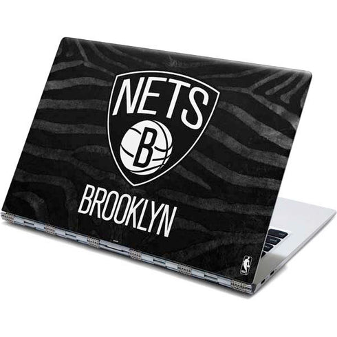 NBA Brooklyn Nets Black Animal Print Yoga 910 2-in-1 14in Touch-Screen Skin