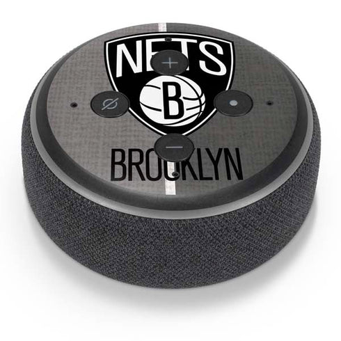 NBA Brooklyn Nets Canvas Amazon Echo Dot Skin