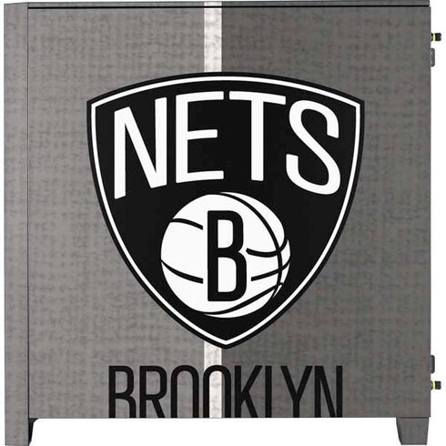 NBA Brooklyn Nets Canvas Corsair 4000D Tempered Glass Mid-Tower ATX Case Skin