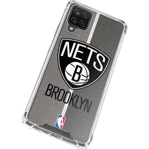 NBA Brooklyn Nets Canvas Galaxy A12 Clear Case