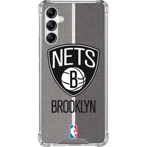 NBA Brooklyn Nets Canvas Galaxy A14 5G Clear Case