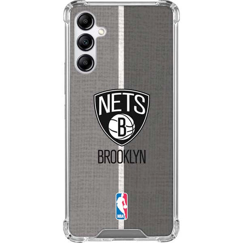 NBA Brooklyn Nets Canvas Galaxy A15 5G Clear Case