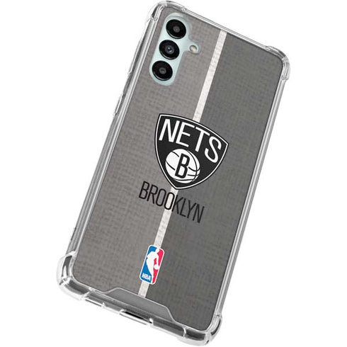 NBA Brooklyn Nets Canvas Galaxy A15 5G Clear Case