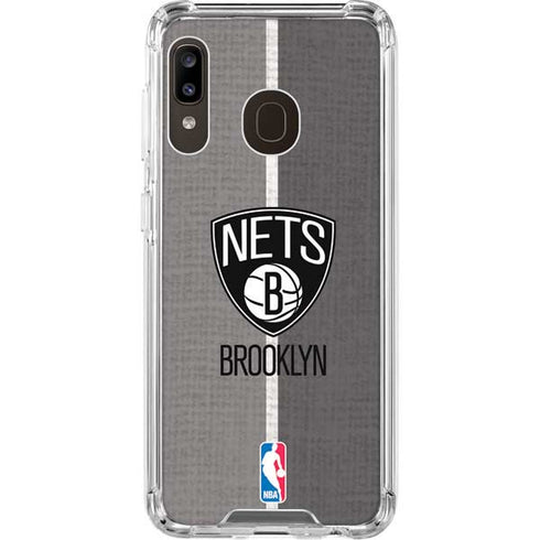 NBA Brooklyn Nets Canvas Galaxy A30 Clear Case