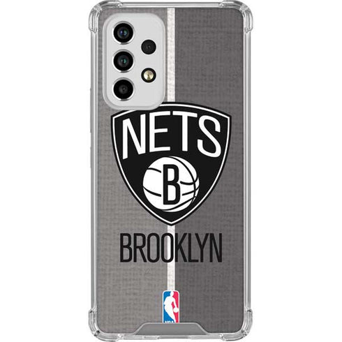 NBA Brooklyn Nets Canvas Galaxy A33 5G Clear Case