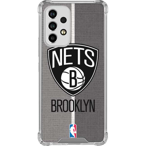 NBA Brooklyn Nets Canvas Galaxy A53 5G Clear Case