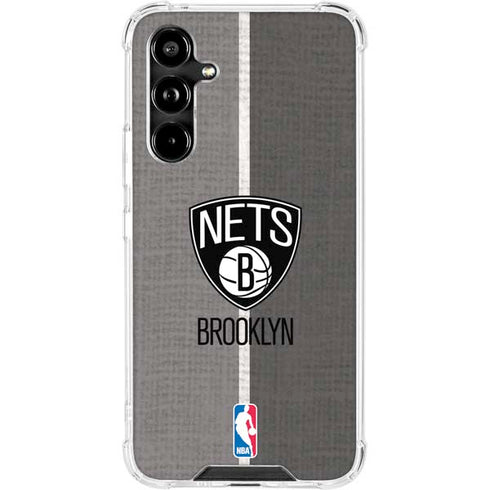 NBA Brooklyn Nets Canvas Galaxy A54 5G Clear Case