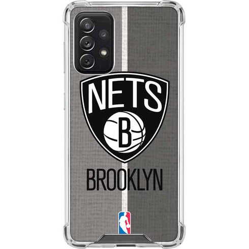 NBA Brooklyn Nets Canvas Galaxy A72 5G Clear Case