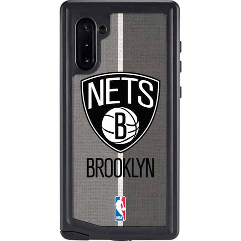 NBA Brooklyn Nets Canvas Galaxy Note 10 Waterproof Case