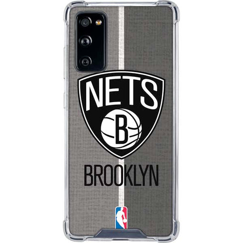 NBA Brooklyn Nets Canvas Galaxy S20 FE Clear Case