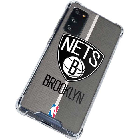 NBA Brooklyn Nets Canvas Galaxy S20 FE Clear Case