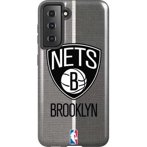 NBA Brooklyn Nets Canvas Galaxy S21 5G Pro Case