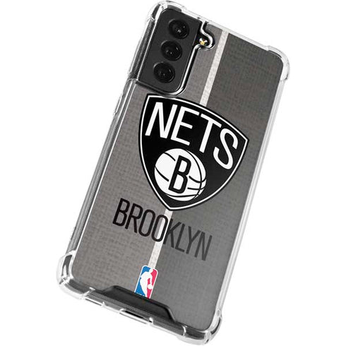 NBA Brooklyn Nets Canvas Galaxy S21 FE Clear Case