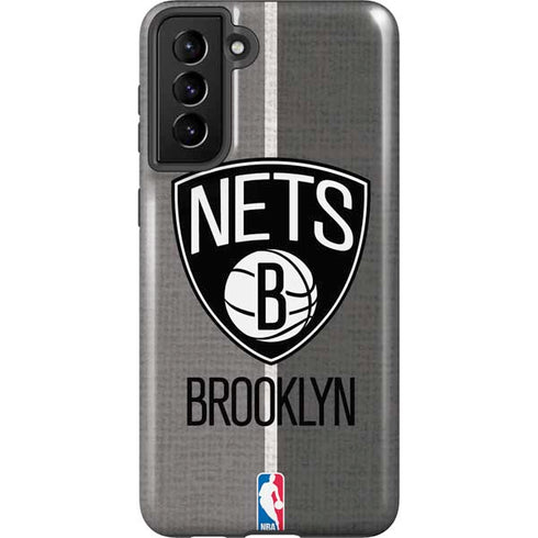 NBA Brooklyn Nets Canvas Galaxy S21 FE Pro Case