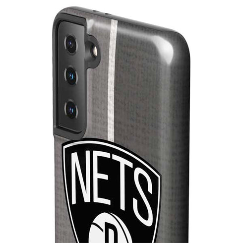 NBA Brooklyn Nets Canvas Galaxy S21 FE Pro Case