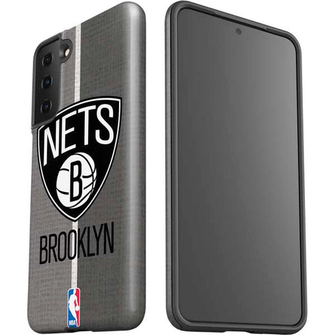NBA Brooklyn Nets Canvas Galaxy S21 FE Pro Case