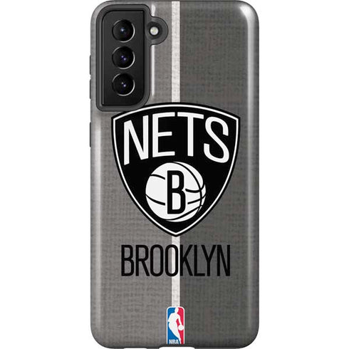 NBA Brooklyn Nets Canvas Galaxy S21 Plus 5G Pro Case