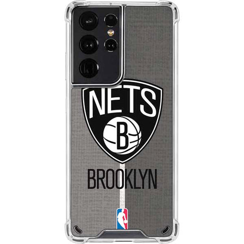 NBA Brooklyn Nets Canvas Galaxy S21 Ultra 5G Clear Case