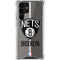 NBA Brooklyn Nets Canvas Galaxy S22 Ultra Clear Case