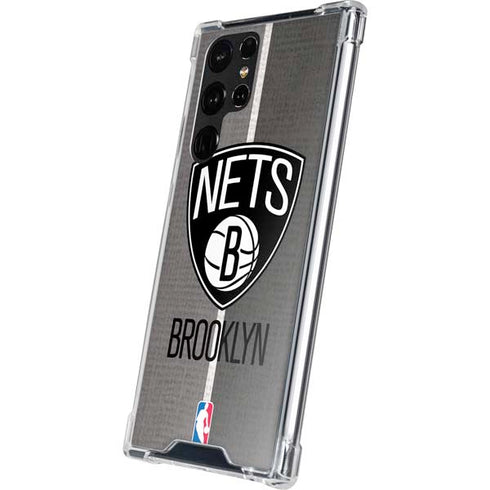 NBA Brooklyn Nets Canvas Galaxy S22 Ultra Clear Case