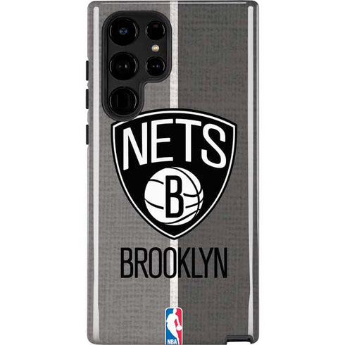 NBA Brooklyn Nets Canvas Galaxy S22 Ultra Pro Case